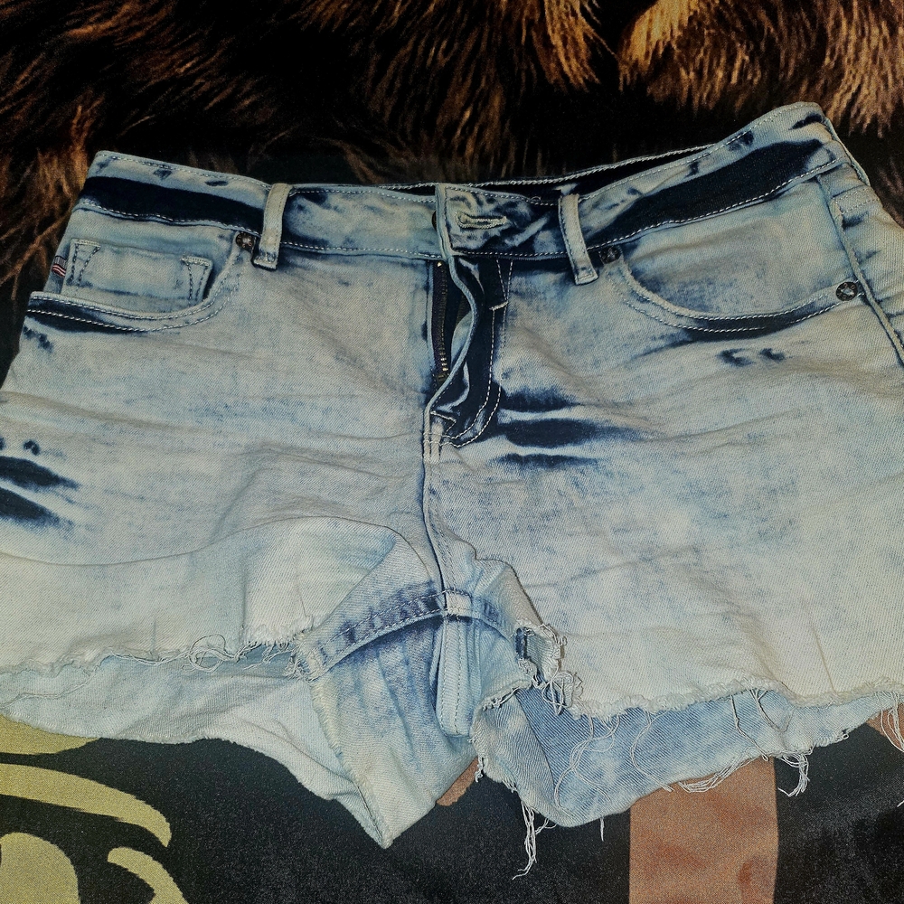 Vigoss Light Blue Distressed Jean Shorts